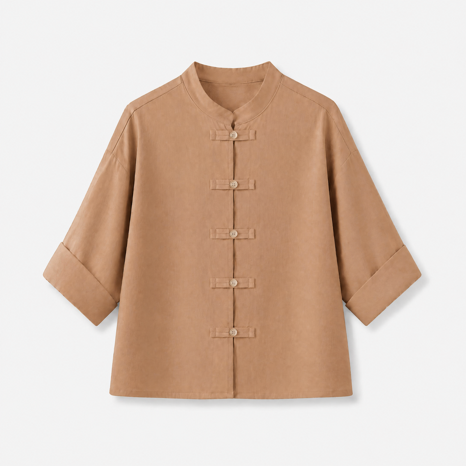 XUNA Oversize Hemdjacke 21718 in Camel
