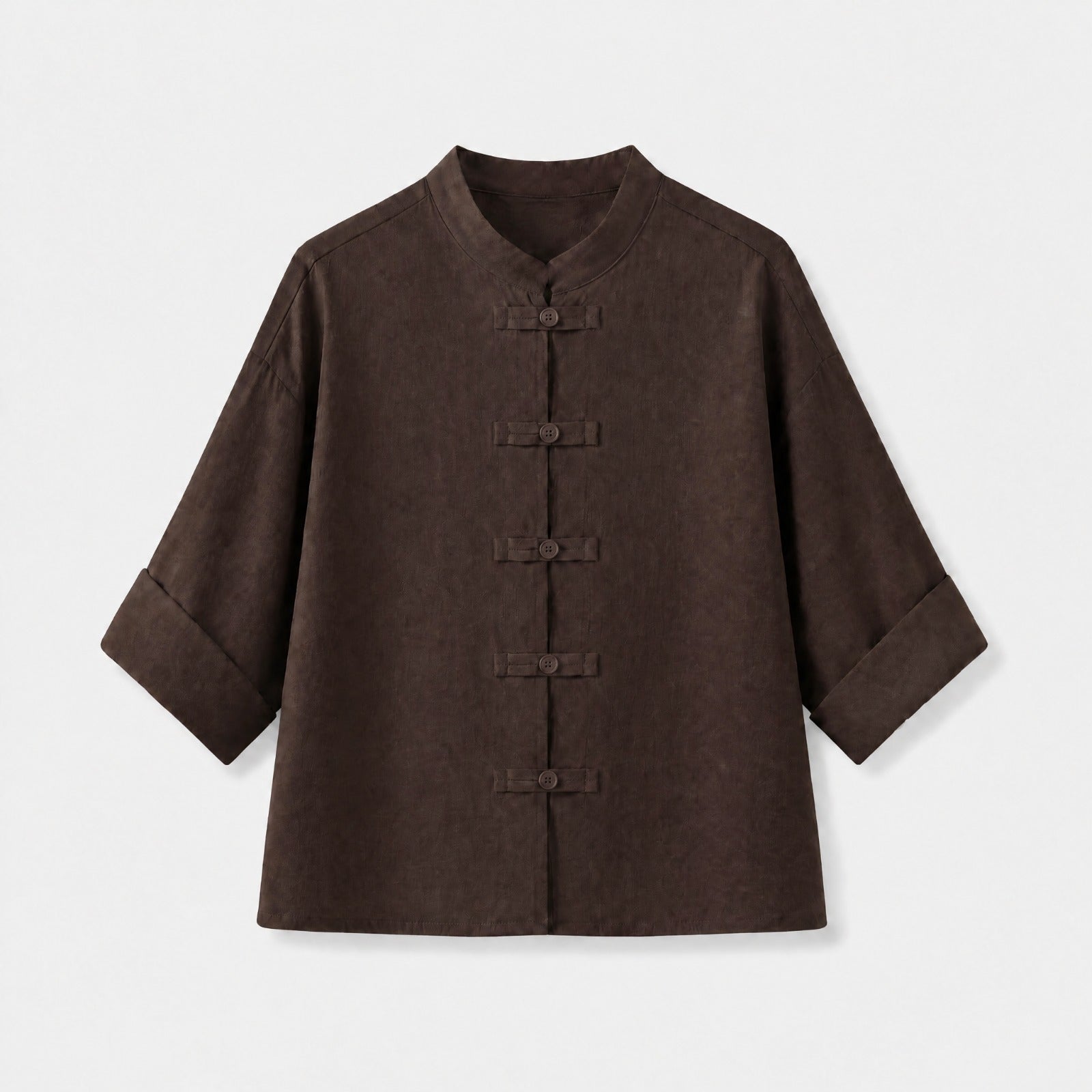 XUNA Oversize Hemdjacke 21718 in Dunkelbraun